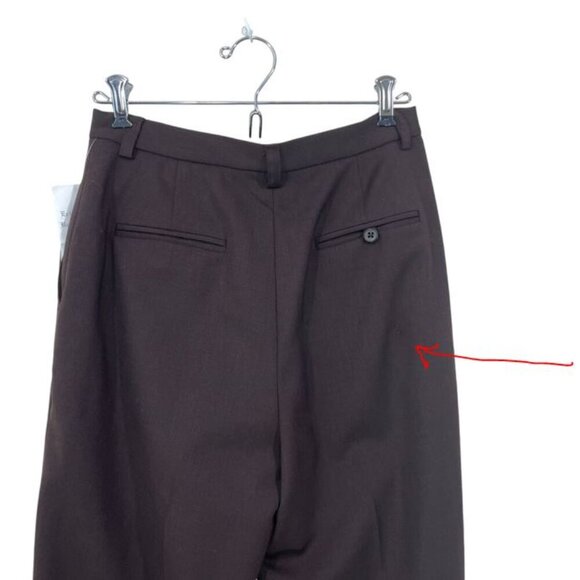 NWT Vtg 90's Lauren Ralph Lauren Women's 4P Wool Dress Pants Lined Brown Stretch - Picture 6 of 12